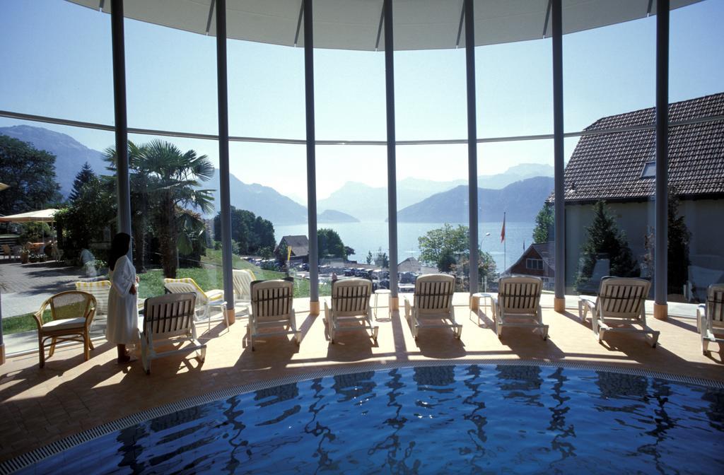 See & Wellnesshotel Gerbi Weggis Exterior foto